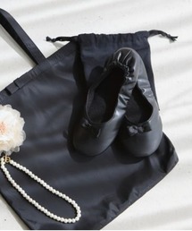 GLOBAL WORK | ポーチ付き折り畳みシューズ/977896(バレエシューズ)