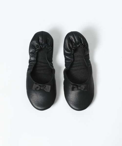 GLOBAL WORK(グローバルワーク)の「ポーチ付き折り畳みシューズ/977896(バレエシューズ・レディース・ブラック・SMALL/MEDIUM/LARGE)」の2枚目の写真