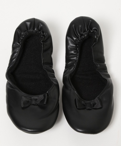 GLOBAL WORK(グローバルワーク)の「ポーチ付き折り畳みシューズ/977896(バレエシューズ・レディース・ブラック・SMALL/MEDIUM/LARGE)」の5枚目の写真