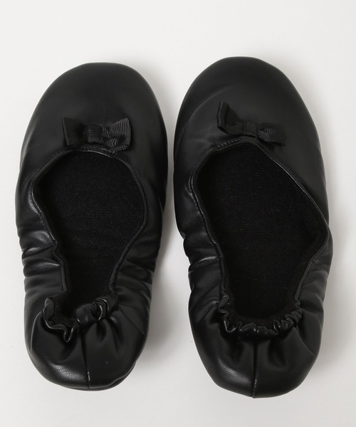 GLOBAL WORK(グローバルワーク)の「ポーチ付き折り畳みシューズ/977896(バレエシューズ・レディース・ブラック・SMALL/MEDIUM/LARGE)」の7枚目の写真