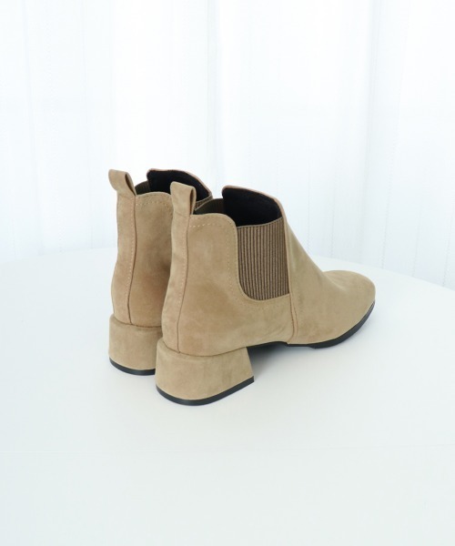 Miniministore(ミニミニストア)の「ショートブーツ レディース ブーティー(ブーツ・レディース・ベージュ/ブラック・23.5cm/25.0cm/22.5cm/24.0cm/23.0cm/24.5cm)」の16枚目の写真