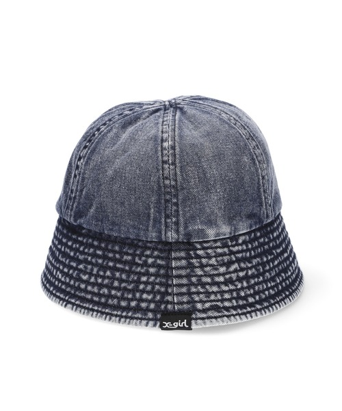 X-girl（エックスガール）の「SAILOR HAT（ハット・レディース・ホワイト/インディゴブルー/ブラック・ONE SIZE）」の5枚目の写真