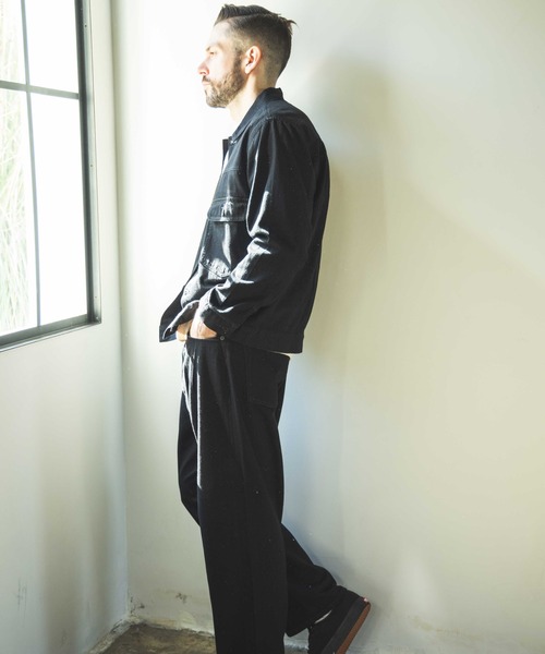 MR.OLIVE(ミスターオリーブ)の「RINSE WASH 8oz DENIM / TYPE 1ST G-JACKET / M241101(デニムジャケット・メンズ・インディゴブルー/ブラック・MEDIUM/LARGE/SMALL)」の6枚目の写真