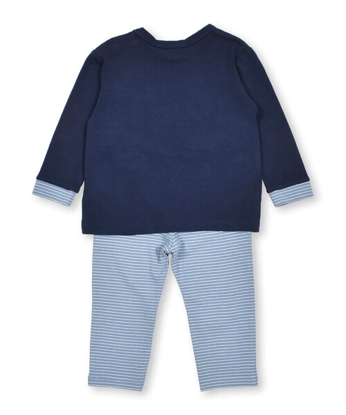 BeBe（ベベ）の「ネクタイプリントTシャツ+ボーダーパンツセット(80~90cm)（セットアップ・キッズ・ブルー系その他2/ブルー系その他・90cm/80ｃｍ）」の13枚目の写真