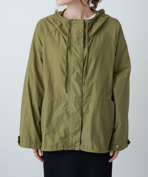 PUAL CE CIN（ピュアルセシン）の「【WEB限定】撥水ナイロンマウンテンパーカー（マウンテンパーカー・レディース・ブラック/カーキ・FREE）」の14枚目の写真