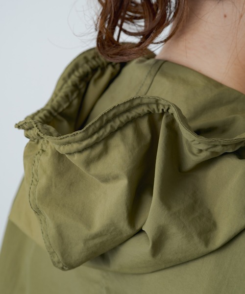 PUAL CE CIN（ピュアルセシン）の「【WEB限定】撥水ナイロンマウンテンパーカー（マウンテンパーカー・レディース・ブラック/カーキ・FREE）」の20枚目の写真