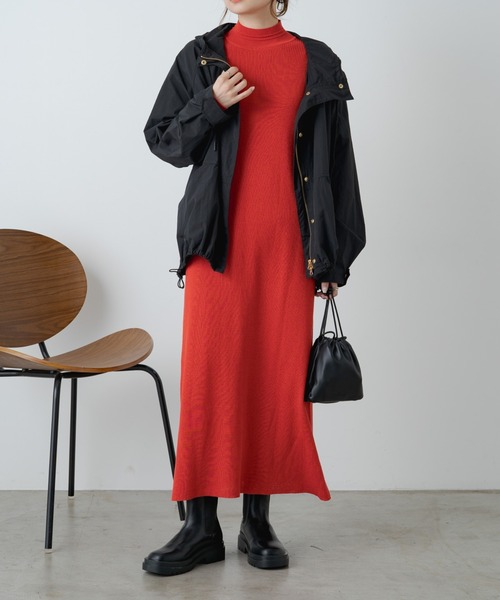 PUAL CE CIN（ピュアルセシン）の「【WEB限定】撥水ナイロンマウンテンパーカー（マウンテンパーカー・レディース・ブラック/カーキ・FREE）」の11枚目の写真