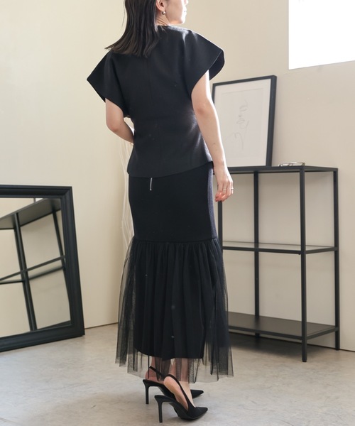 ULEULA(ウルア)の「金釦Vネックデザインベスト(ベスト・レディース・ブラック・FREE)」の9枚目の写真