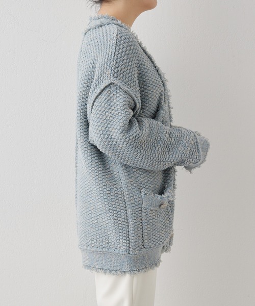 Whim Gazette（ウィムガゼット）の「TWEEDYニットジャケット