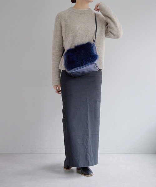 tee Lisa(ティーリサ)の「【Tee Lisa(ティーリサ)】別注/FOXファーフラップショルダーバッグ(ショルダーバッグ・レディース・ネイビー・FREE)」の21枚目の写真