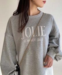 【WEB限定】2サイズ展開/ロゴ刺繍オーバーサイズスウェット