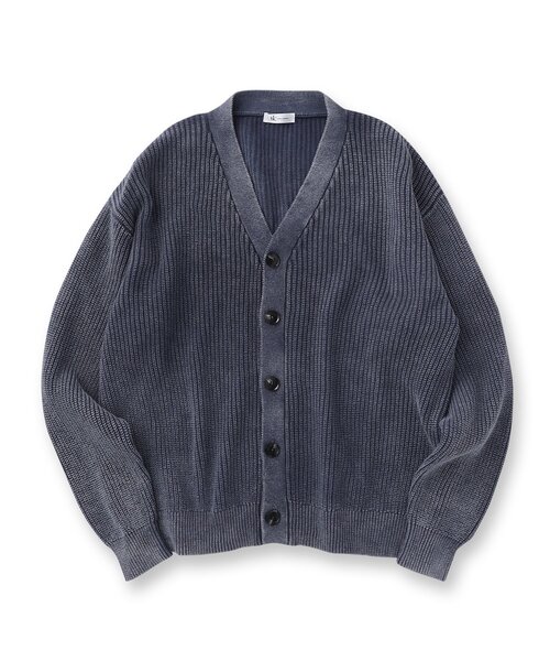 tk.TAKEO KIKUCHI（ティーケータケオキクチ）の「◆ピグメントニットカーディガン（カーディガン/ボレロ・メンズ・ブラック/ベージュ/ブルー系その他・03/02）」の4枚目の写真