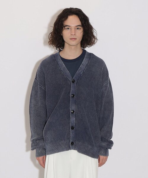 tk.TAKEO KIKUCHI（ティーケータケオキクチ）の「◆ピグメントニットカーディガン（カーディガン/ボレロ・メンズ・ブラック/ベージュ/ブルー系その他・03/02）」の5枚目の写真