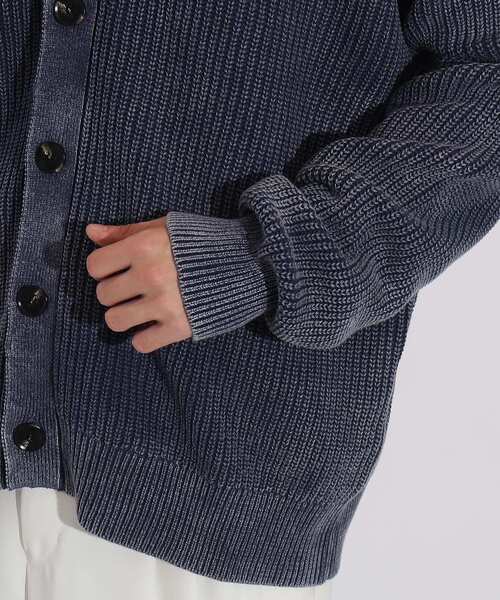 tk.TAKEO KIKUCHI（ティーケータケオキクチ）の「◆ピグメントニットカーディガン（カーディガン/ボレロ・メンズ・ブラック/ベージュ/ブルー系その他・03/02）」の9枚目の写真