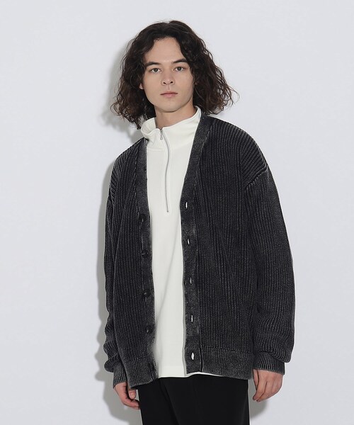 tk.TAKEO KIKUCHI（ティーケータケオキクチ）の「◆ピグメントニットカーディガン（カーディガン/ボレロ・メンズ・ブラック/ベージュ/ブルー系その他・03/02）」の12枚目の写真