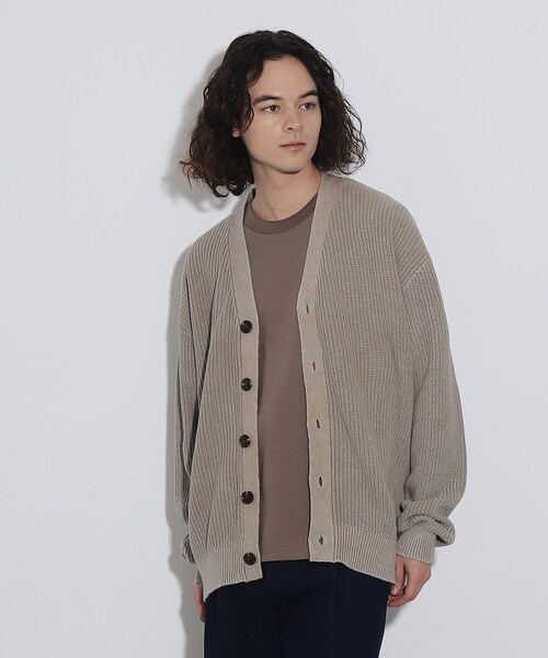 tk.TAKEO KIKUCHI（ティーケータケオキクチ）の「◆ピグメントニットカーディガン（カーディガン/ボレロ・メンズ・ブラック/ベージュ/ブルー系その他・03/02）」の16枚目の写真