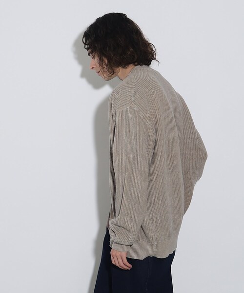 tk.TAKEO KIKUCHI（ティーケータケオキクチ）の「◆ピグメントニットカーディガン（カーディガン/ボレロ・メンズ・ブラック/ベージュ/ブルー系その他・03/02）」の17枚目の写真