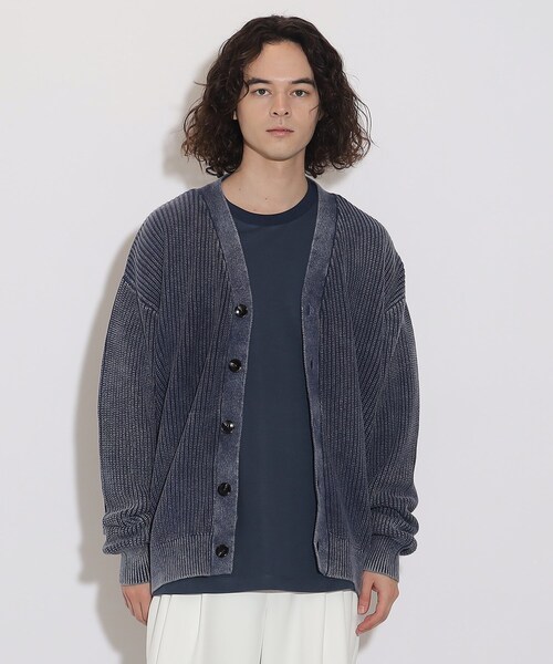 tk.TAKEO KIKUCHI（ティーケータケオキクチ）の「◆ピグメントニットカーディガン（カーディガン/ボレロ・メンズ・ブラック/ベージュ/ブルー系その他・03/02）」の20枚目の写真