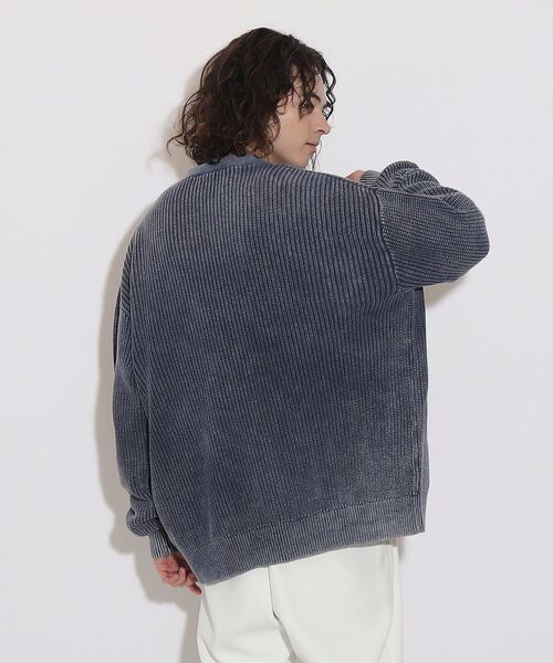 tk.TAKEO KIKUCHI（ティーケータケオキクチ）の「◆ピグメントニットカーディガン（カーディガン/ボレロ・メンズ・ブラック/ベージュ/ブルー系その他・03/02）」の21枚目の写真