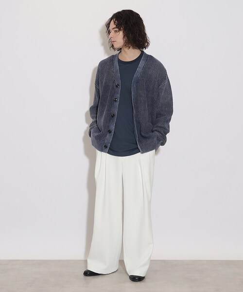 tk.TAKEO KIKUCHI（ティーケータケオキクチ）の「◆ピグメントニットカーディガン（カーディガン/ボレロ・メンズ・ブラック/ベージュ/ブルー系その他・03/02）」の22枚目の写真