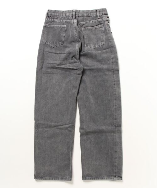 Dream garden(ドリームガーデン)の「サイドリボンデニムパンツ(デニムパンツ・レディース・ブラック・S/M/XL/L/2XL/XS)」の2枚目の写真