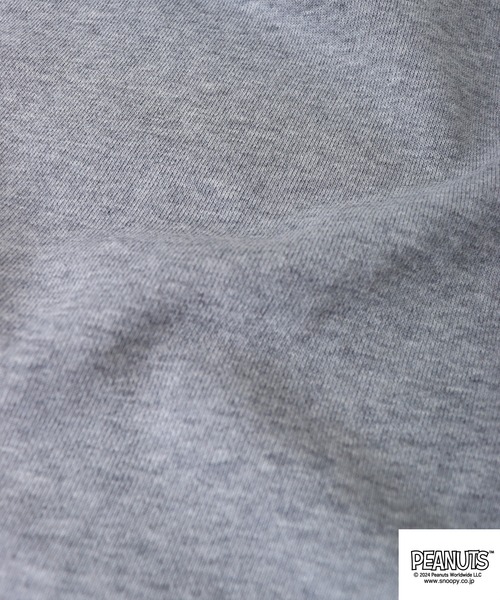 PEANUTS(ピーナッツ)の「PEANUTS スヌーピー 裏毛 カーディガン(カーディガン/ボレロ・レディース・ネイビー/杢グレー/ブラック・M/L/LL)」の14枚目の写真