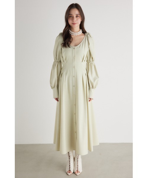 セール】BINDパフフレアワンピース（ワンピース）｜rienda