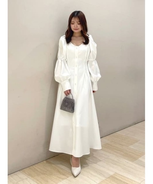 セール】BINDパフフレアワンピース（ワンピース）｜rienda