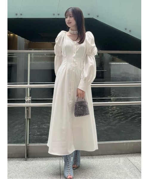 rienda　リエンダ　バストフレアワンピース　美品 rienda | 【AKB48 千葉恵里さん着用】バストフレアワンピース