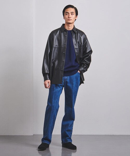 UNITED ARROWS(ユナイテッドアローズ)の「コットン/ポリエステル アゼ クルーネック(ニット/セーター・メンズ・ピンク/グレー/ライトブルー/ネイビー・XL/L/M/S)」の17枚目の写真