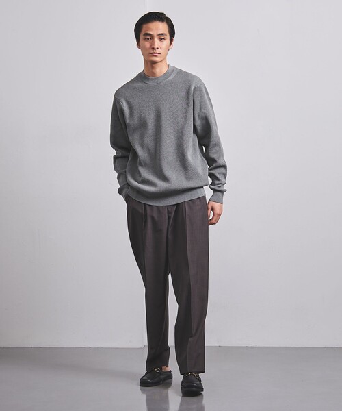 UNITED ARROWS(ユナイテッドアローズ)の「コットン/ポリエステル アゼ クルーネック(ニット/セーター・メンズ・ピンク/グレー/ライトブルー/ネイビー・XL/L/M/S)」の7枚目の写真