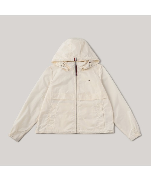 TOMMY HILFIGER(トミーヒルフィガー)の「トランジショナルフーデッドウィンドブレーカー(マウンテンパーカー・レディース・ネイビー/アイボリー・MEDIUM/SMALL/X-SMALL)」の3枚目の写真