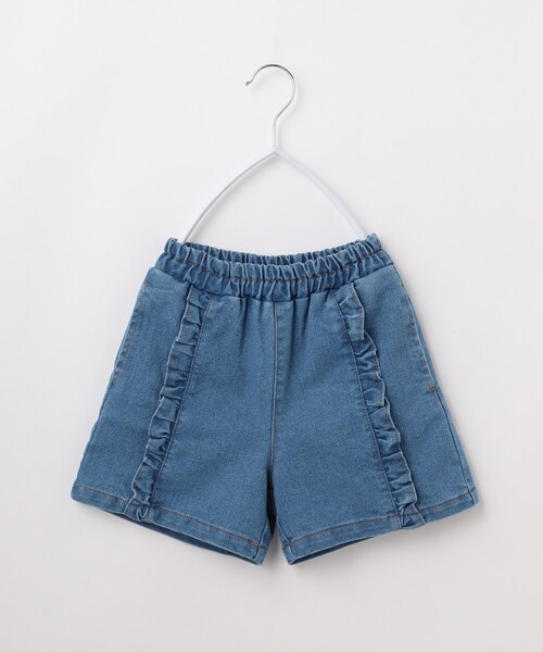THE SHOP TK (ザ ショップ ティーケー )の「◆【110-150】フリルキュロットパンツ(その他パンツ・キッズ・ネイビー/サックスブルー・11/12/13/14/15 )」の5枚目の写真