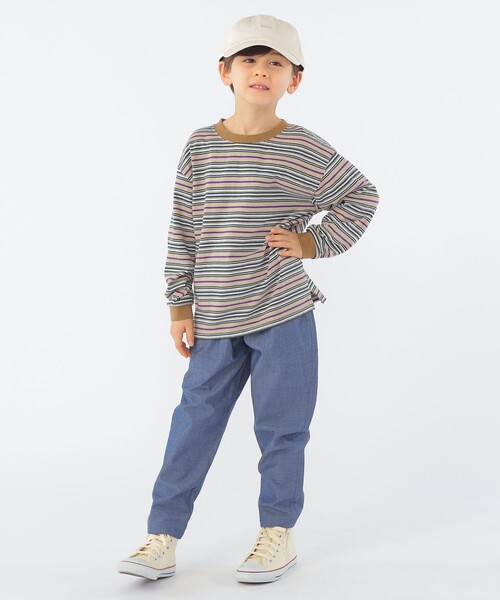 SHIPS（シップス）の「SHIPS KIDS:100～130cm / ワイド イージー パンツ（その他パンツ・キッズ・ネイビー/ミント・110/120/130/100）」の12枚目の写真