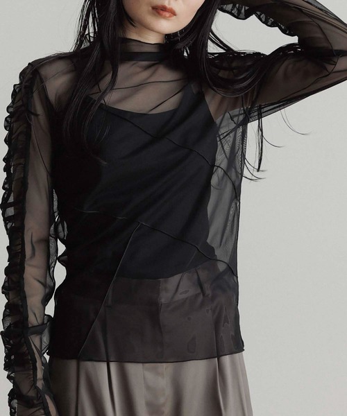 CE'E_SE'E（シーシー）の「チュールシアートップス（Tシャツ