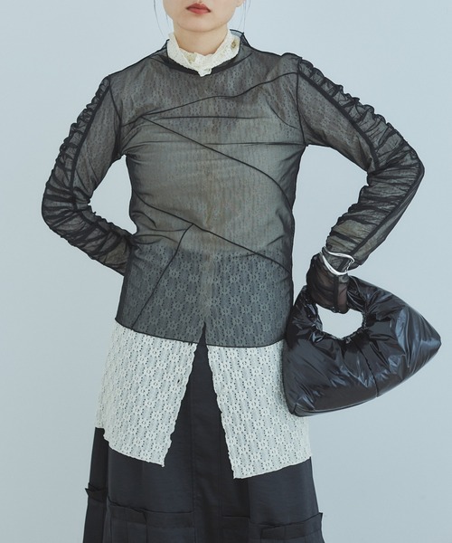 Cygne★チュールシアートップスeve 新品】チュールシアートップス eve チュールシアートップス eve