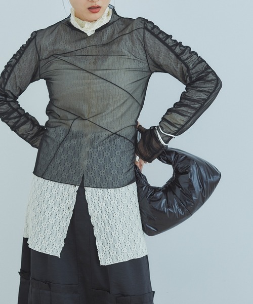 CE'E_SE'E（シーシー）の「チュールシアートップス（Tシャツ