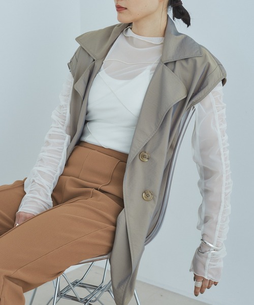 CE'E_SE'E（シーシー）の「チュールシアートップス（Tシャツ