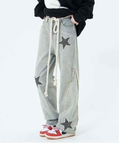 Achic(アシック)の「星柄デニムパンツ(デニムパンツ・レディース・サックスブルー・L/M/S)」の17枚目の写真