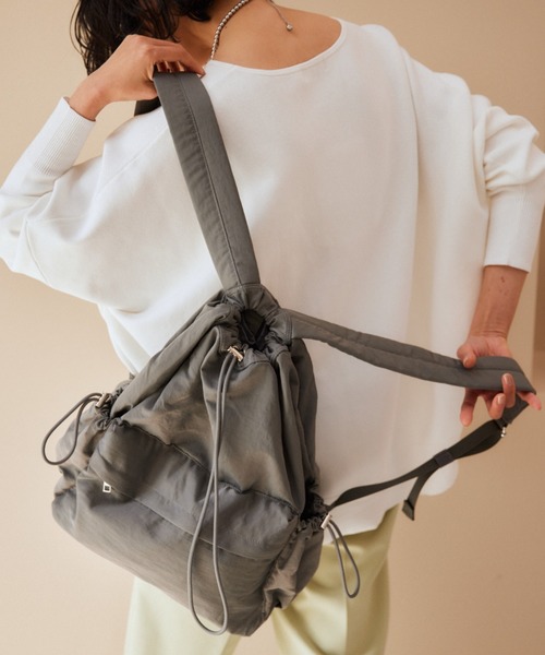 BARNYARDSTORM（バンヤードストーム）の「BARNYARDSTORM / スクイーズライトリュック（バックパック/リュック・レディース・ブラック/グレー・FREE）」の13枚目の写真