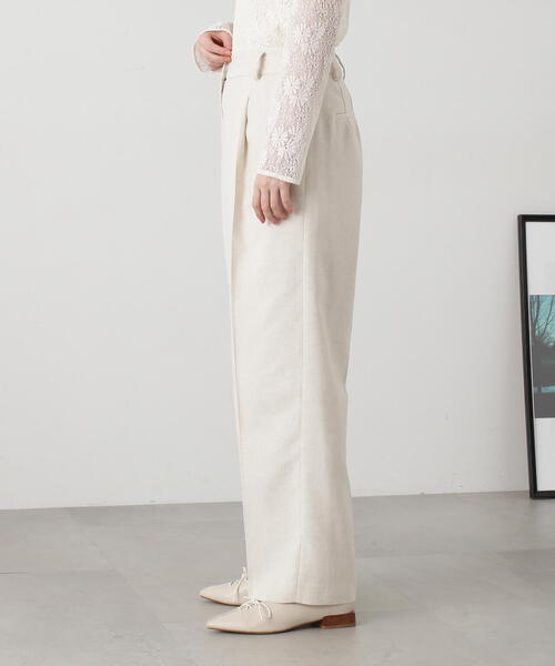 N.(N. Natural Beauty Basic)(エヌエヌナチュラルビューティーベーシック)の「◆【S Size Line】【セットアップ対応】麻混ワイドストレートパンツ(その他パンツ・レディース・グレー/ナチュラル・SMALL/MEDIUM)」の20枚目の写真