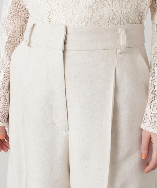 N.(N. Natural Beauty Basic)(エヌエヌナチュラルビューティーベーシック)の「◆【S Size Line】【セットアップ対応】麻混ワイドストレートパンツ(その他パンツ・レディース・グレー/ナチュラル・SMALL/MEDIUM)」の22枚目の写真