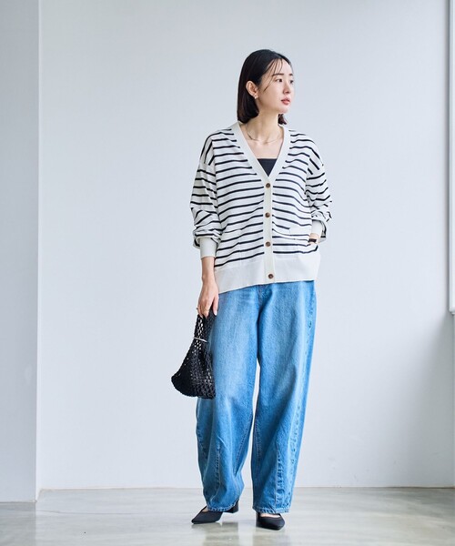 coen(コーエン)の「サラコテンジクVネックカーディガン(カーディガン/ボレロ・レディース・ブラック/ライトグレー/ライム/その他1/ロイヤルブルー・M/L)」の16枚目の写真