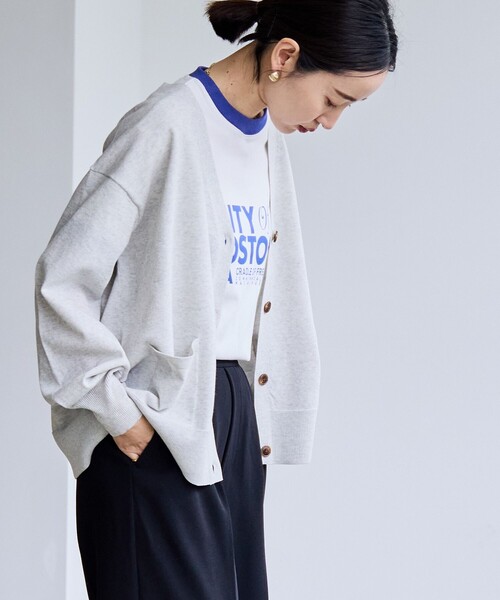 coen(コーエン)の「サラコテンジクVネックカーディガン(カーディガン/ボレロ・レディース・ブラック/ライトグレー/ライム/その他1/ロイヤルブルー・M/L)」の19枚目の写真