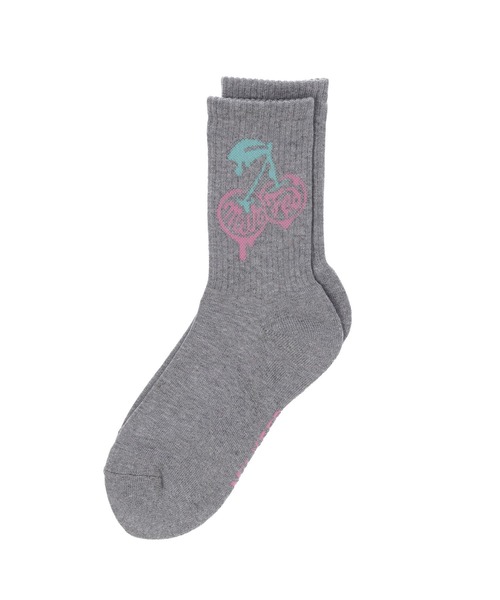 MILKFED.（ミルクフェド）の「MELT CHERRY SOCKS（ソックス/靴下・レディース・ブラック/アッシュ/ホワイト・ONE SIZE）」の3枚目の写真