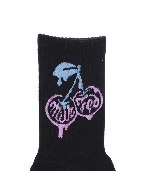 MILKFED.（ミルクフェド）の「MELT CHERRY SOCKS（ソックス/靴下・レディース・ブラック/アッシュ/ホワイト・ONE SIZE）」の8枚目の写真