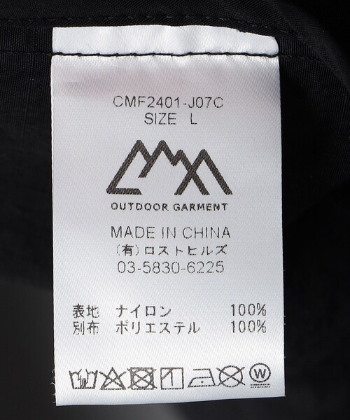 CMF OUTDOOR GARMENT（シーエムエフアウトドアガーメント）の「CMF OUTDOOR GARMENT/シーエムエフ アウトドア ガーメンツ ANORAK HOODIE / アノラックフーディ / CMF2401-J07C（ナイロンジャケット・メンズ・ブラック・LARGE/X-LARGE）」の13枚目の写真
