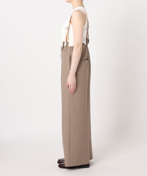 値下【OutdoorProducts】アメスリサスペンダーパンツSET ベージュ OUTDOOR PRODUCTS Usual Things（アウトドアプロダクツユージュアル