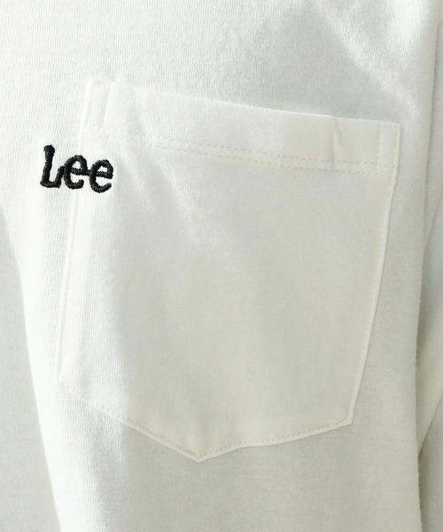 Lee(リー)の「Lee/リー Lee刺繍 ポケット ロングスリーブTシャツ(Tシャツ/カットソー・メンズ・ホワイト/イエロー/ミント/チャコールグレー・SMALL/MEDIUM/LARGE/X-LARGE)」の11枚目の写真
