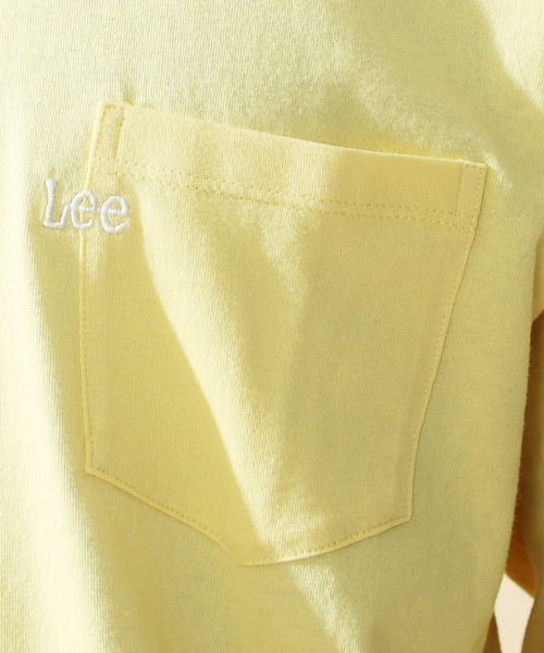 Lee(リー)の「Lee/リー Lee刺繍 ポケット ロングスリーブTシャツ(Tシャツ/カットソー・メンズ・ホワイト/イエロー/ミント/チャコールグレー・SMALL/MEDIUM/LARGE/X-LARGE)」の19枚目の写真
